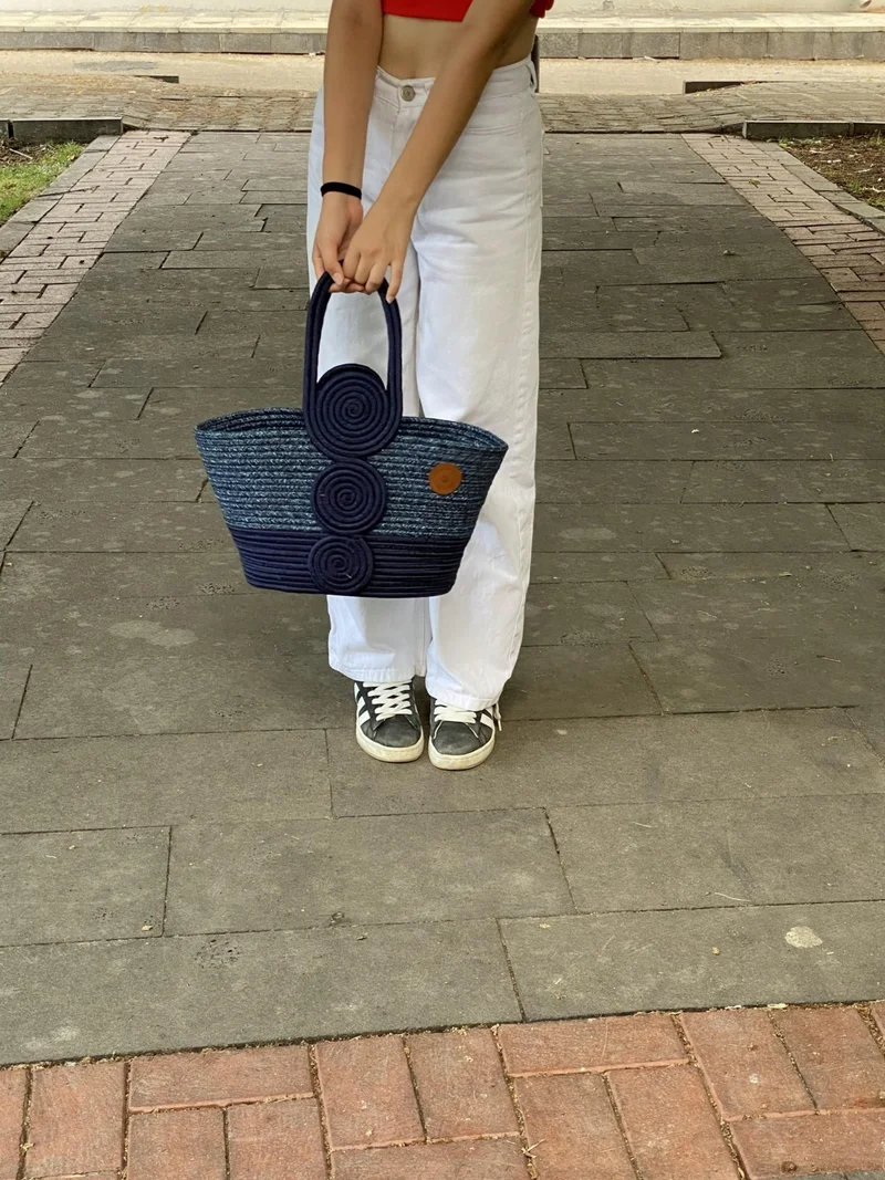 بدز ديري Jute Straw Look Handbag Beach Bag Shoulder Bag