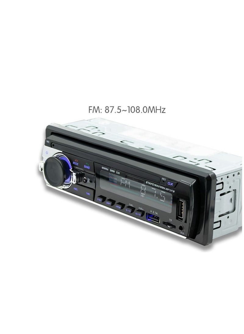 DUNISO - Multifunctional Vehicle MP3 Player Bluetooth Hands Free Calling & Music Streaming AM/FM Radio USB Playback & Charging With 7 Colors Light - Image 1