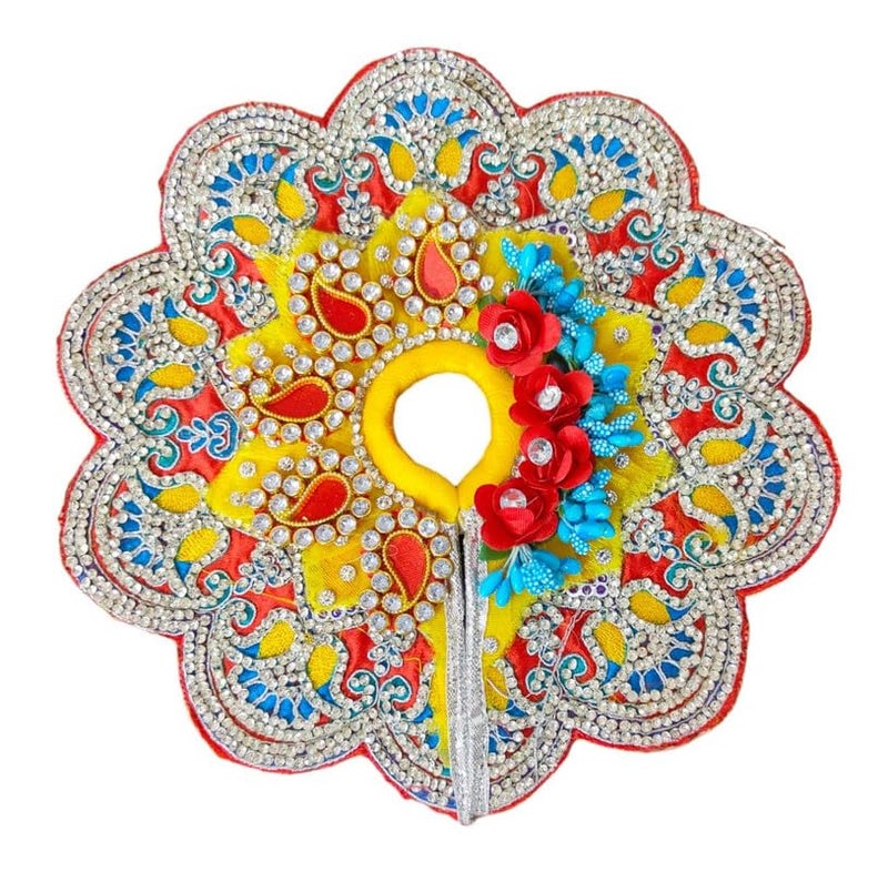 Partish Laddu Gopal Heavy Janamashtmi Dress Size 6 l Ladoo Gopal Dress l Kanha Ji Poshak Size 1 2 4 5 6 (BB) - Image 3