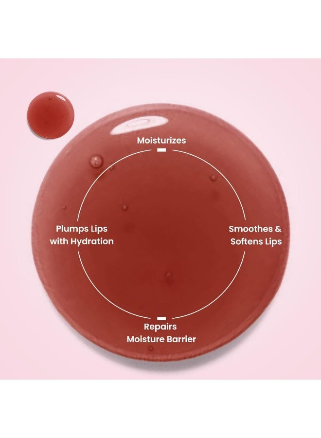 Hyphen Tinted Lip Balm - Hazel | 1% Vitamin E, 2% Squalane & Peptides | Brightening Lip Balm for Dark Lips | 24h Moisturization & Hydration for Dry & Chapped Lips - 10 g, Brown - Image 2