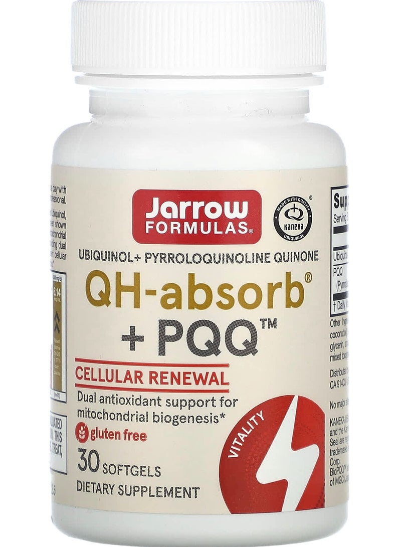 jarrow formulas QH-Absorb + PQQ, 30 Softgels