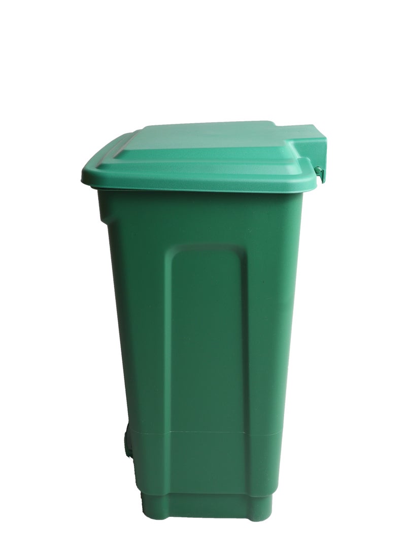 Generic Mini Step Trash Bin | Plastic Matte Finish | Suitable For Bathrooms & Kitchens | Green | 20 Liters  - Image 2