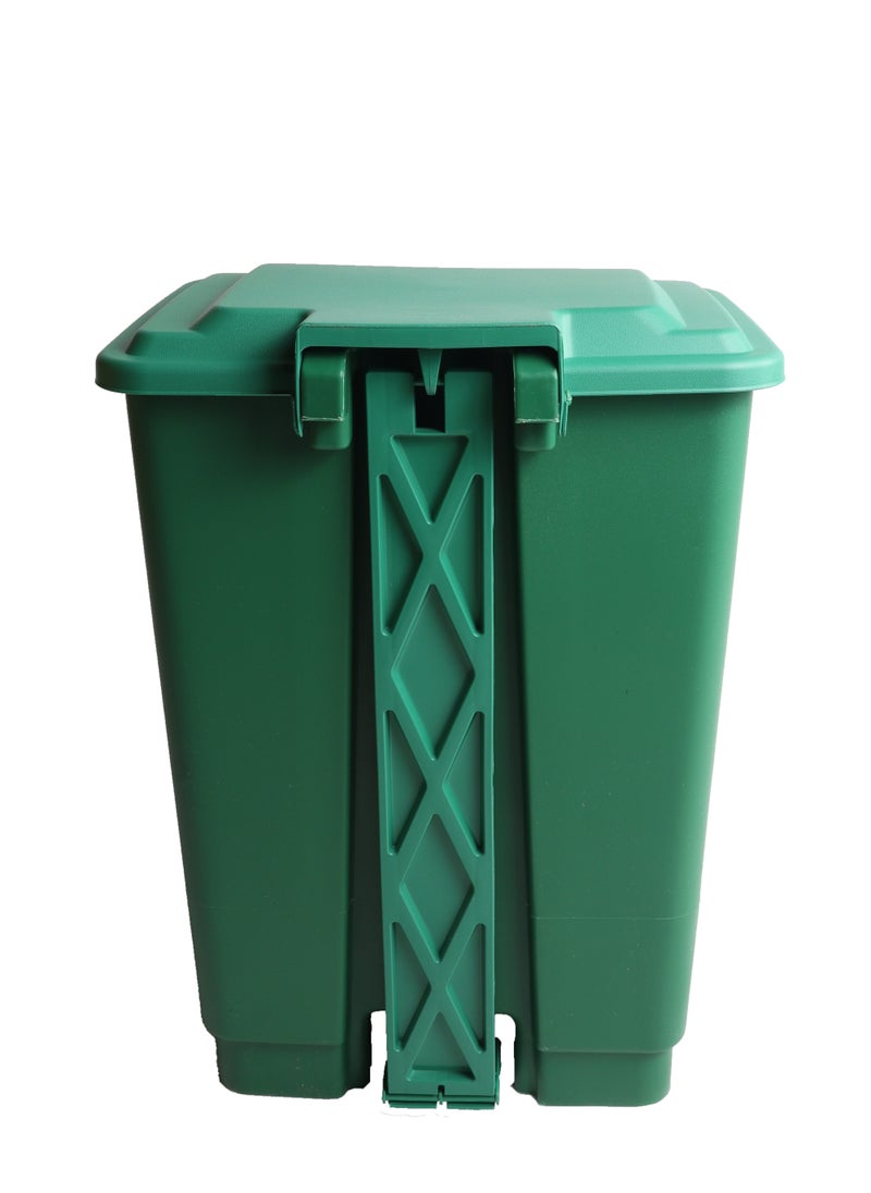 Generic Mini Step Trash Bin | Plastic Matte Finish | Suitable For Bathrooms & Kitchens | Green | 20 Liters  - Image 3