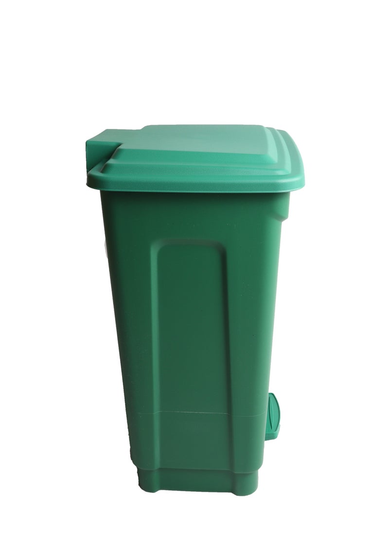 Generic Mini Step Trash Bin | Plastic Matte Finish | Suitable For Bathrooms & Kitchens | Green | 20 Liters  - Image 4