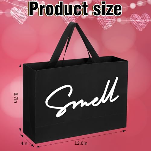 Kolldenn 5 Senses Gift Bags for Him Her with Ribbon Handles Sight Smell Touch Taste Sound Paper Gift Bags for Men Women Birthday Valentine Wedding Anniversary PartyBlack126 x 87 x 4 Inches - Image 5