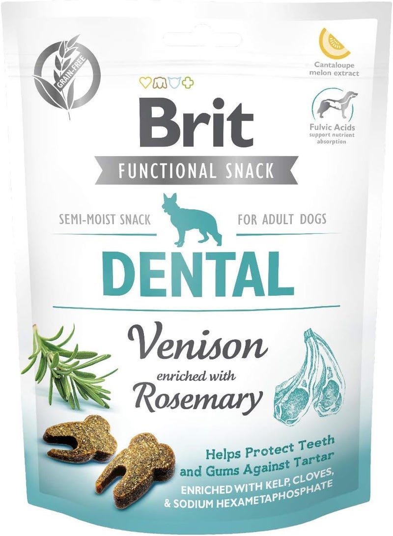 BRIT Care Dog Functional Snack Dental Venison With Rosemary 150G - Image 1