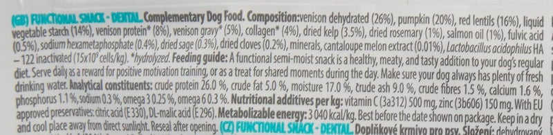 BRIT Care Dog Functional Snack Dental Venison With Rosemary 150G - Image 4