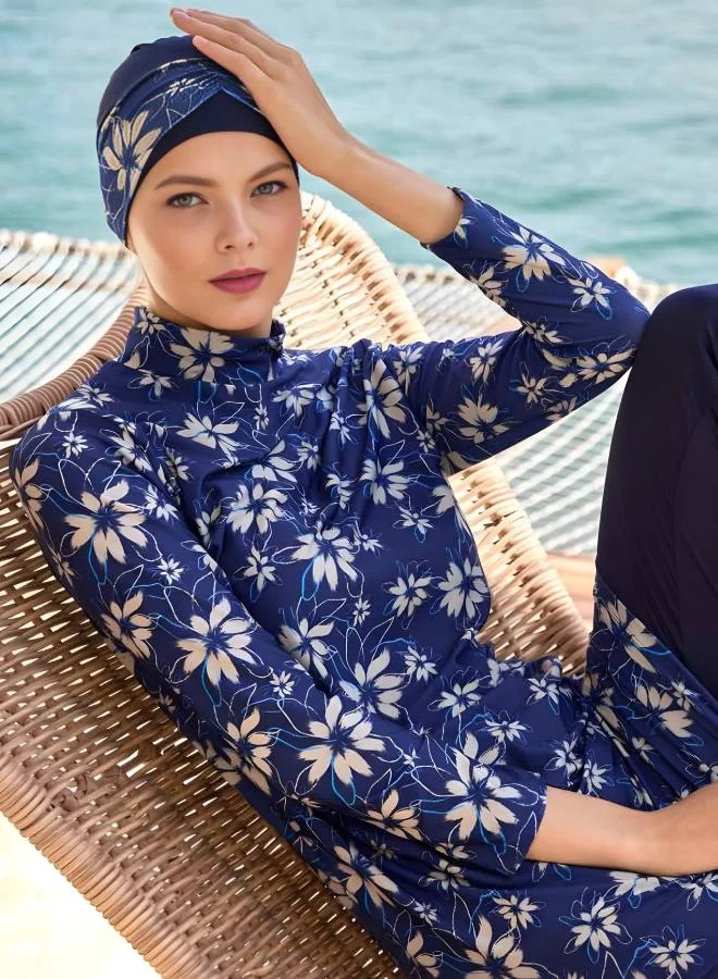 Rivamare  Sahari Burkini 4-Piece Modest Swimwear Set for Women | Best Price UAE