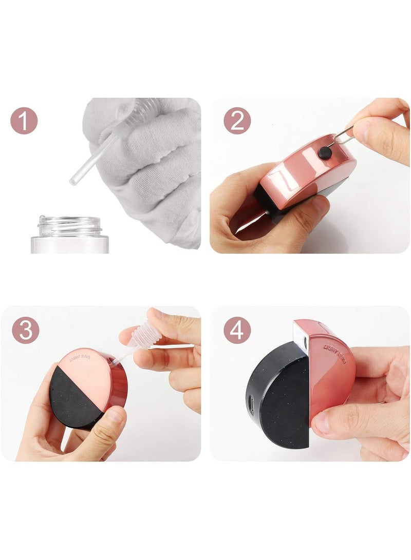 Generic 3 in 1 Nano Mist Sprayer Mini Facial Steamer Useful Mist Sprayer Facial Moisturizing Skin Care Steamer USB Rechargeable Portable Hand Sanitizer Fragrance Mist Multicolor  - Image 3
