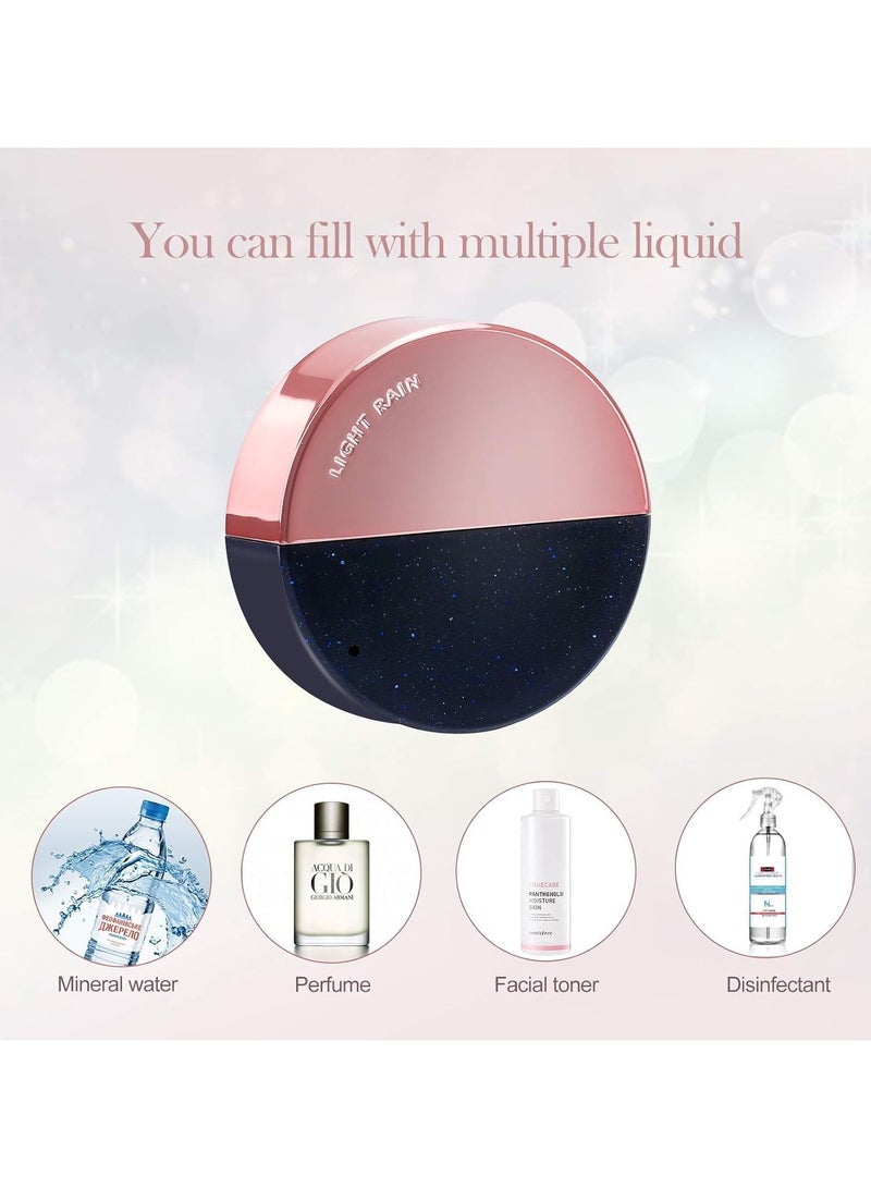 Generic 3 in 1 Nano Mist Sprayer Mini Facial Steamer Useful Mist Sprayer Facial Moisturizing Skin Care Steamer USB Rechargeable Portable Hand Sanitizer Fragrance Mist Multicolor  - Image 2