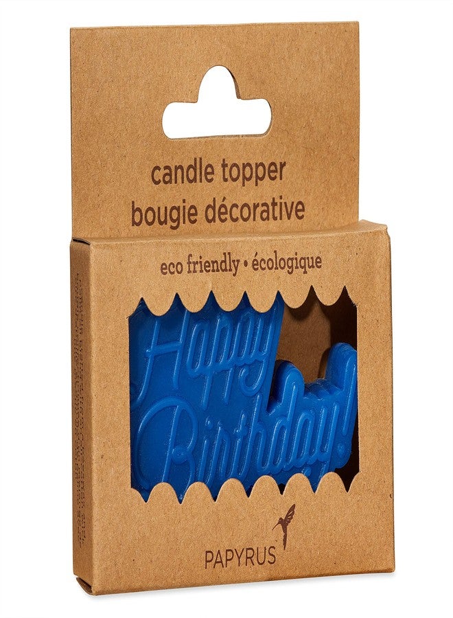 Papyrus Happy Birthday Candle, Blue (1-Count) - Image 2