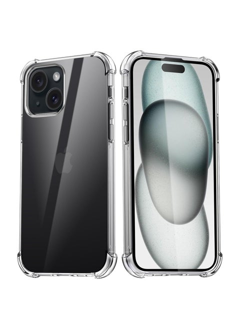 Clear Anti Scratch Tpu Back Case Cover for Apple iPhone 15 Plus