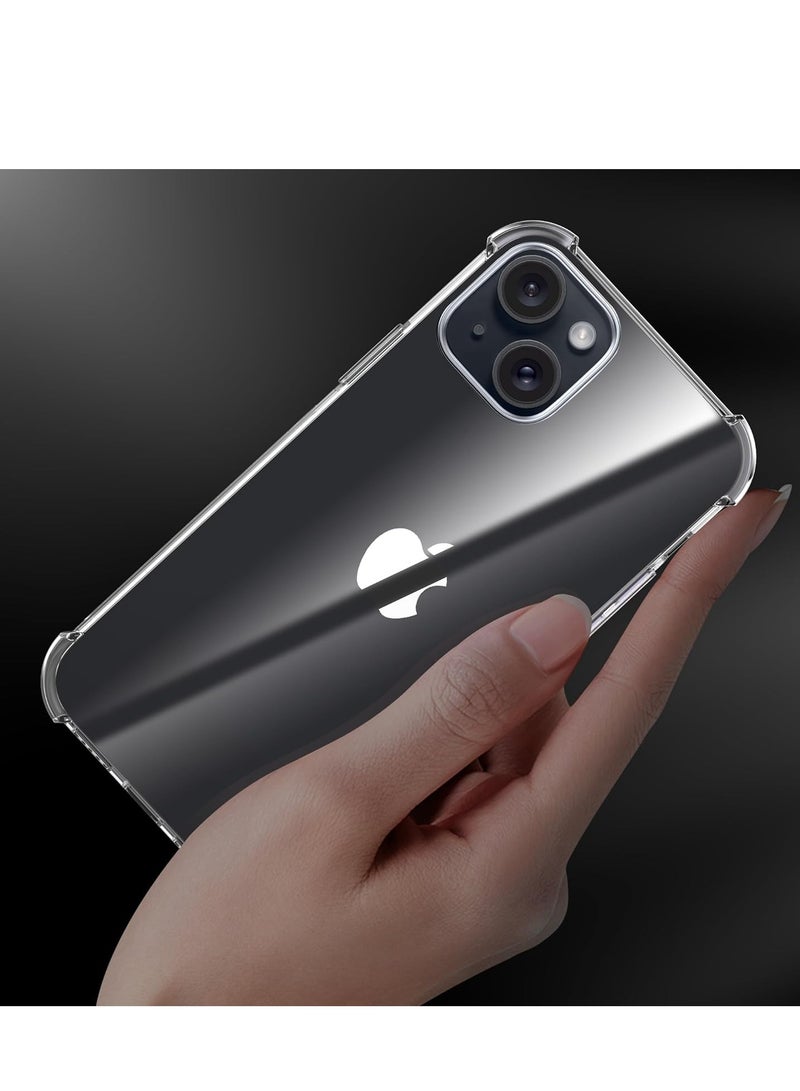 Clear Anti Scratch Tpu Back Case Cover for Apple iPhone 15 Plus - Image 4