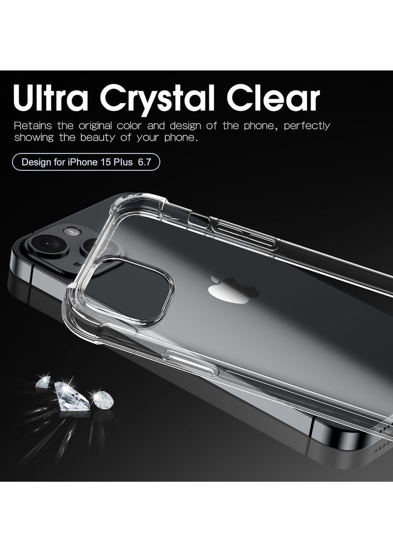 Clear Anti Scratch Tpu Back Case Cover for Apple iPhone 15 Plus - Image 2