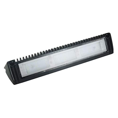 Raycharm 13 RV Exterior LED Work Scene Light Fixture 40 Down Angle Flood Beam 6000K CoolWhite Super Bright 12V24V DC High Lumen Output Low Current Draw Aluminum Housing Black Finish 1Pack