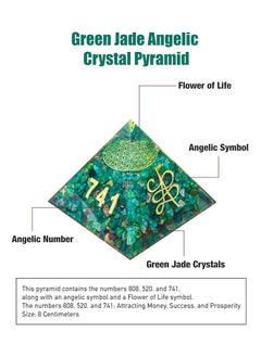 REBUY REBUY Green Jade Wealth Pyramid with Zibu Number & Symbol  - Image 4
