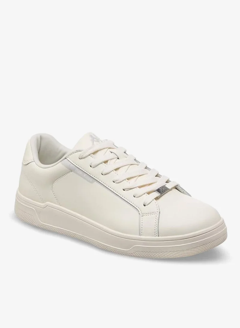 كابا Men Lace-Up Leather Ankle Sneakers