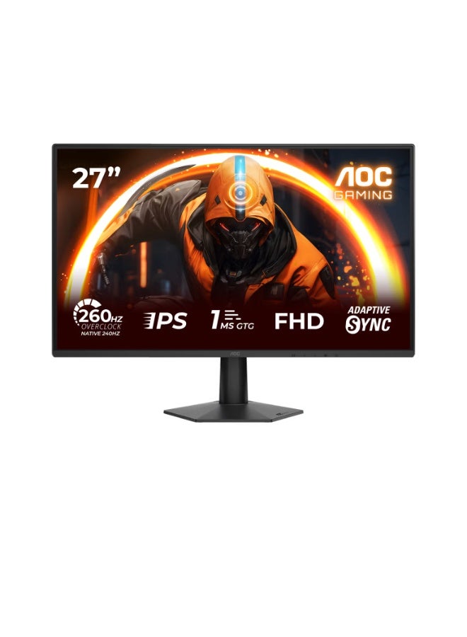 اي او سي AOC Gaming 27G50Z 27-Inch Fast IPS Gaming Monitor, 260Hz (Overclock), 1ms GtG / 0.3ms MPRT, Adaptive-Sync, FreeSync Compatible, Full HD 1920x1080, HDMI 2.0 + DisplayPort 1.4, Flicker-Free, Low Blue Light Black - Image 4