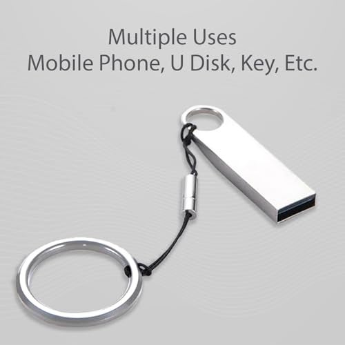 GadgetBite Multipurpose Nylon Lanyard Strap with Metal Ring Keychain – Versatile Cell Phone Case Holder for Phones, Keys, Cameras, IDs, and USB Drives (Silver Pack of 2) - Image 3