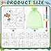 Fullhawl 12 Sets Dinosaur Puzzles for Dinosaur Theme Color Your Own Puzzles DIY Dino Jigsaw Crafts with 12 Stackable Crayons and 12 Bags for Tropical Jungle Gifts Birthday Party Supplies Favors - Image 4
