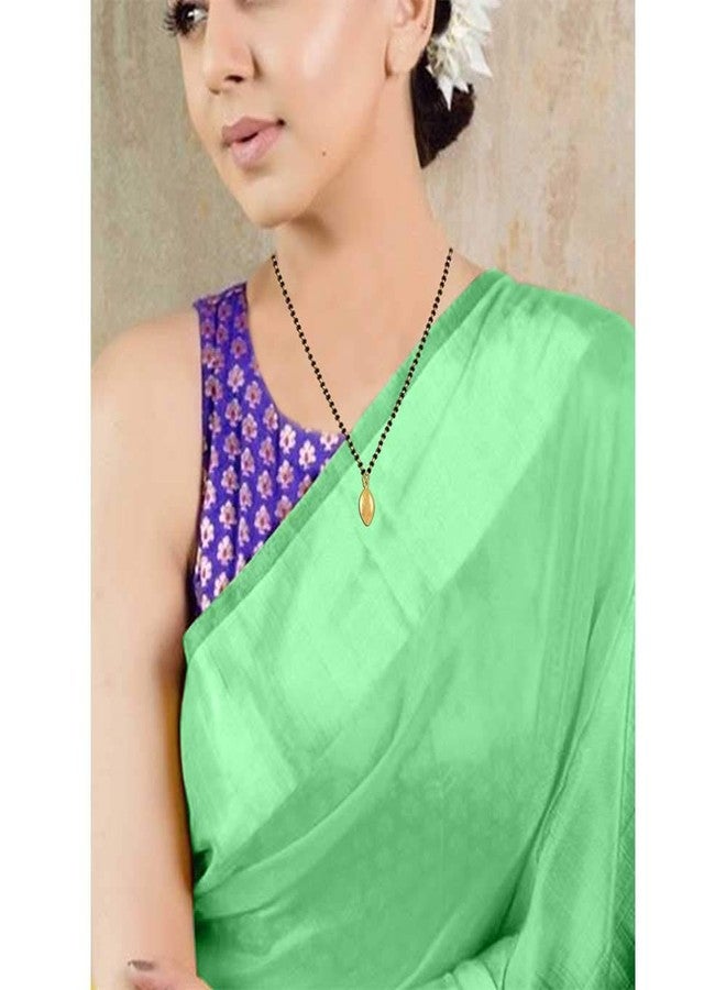 JFL - Jewellery for Less Gold Plated Oval Designer Single Chain Mangalsutra for Women,Valentine - Image 4
