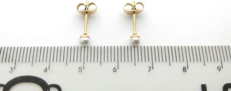 showself 14K Gold Filled Polished Small CZ Pearl Ball Stud Earrings Set for Women Men 20G Surgical Steel Hypoallergenic Piercing Studs for Sensitive Ear, Pack of 6 Pairs - Image 5