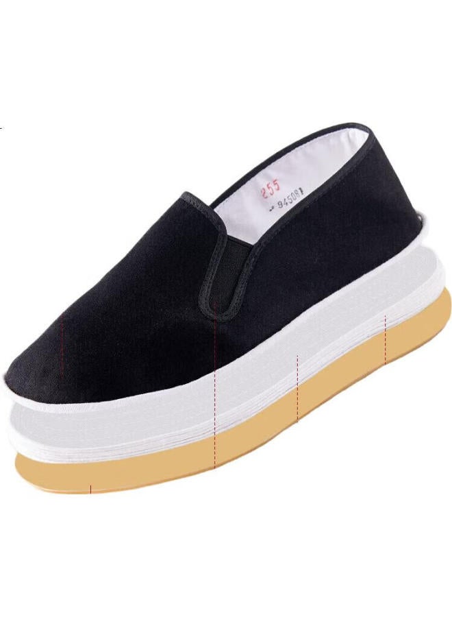 Weizhi Old Beijing Cloth Shoes Traditional Handmade Thousand-Layer Sole Slip-On Lazy Men'S Cloth Shoes Elderly Shoes Wz1006 41 - Image 1