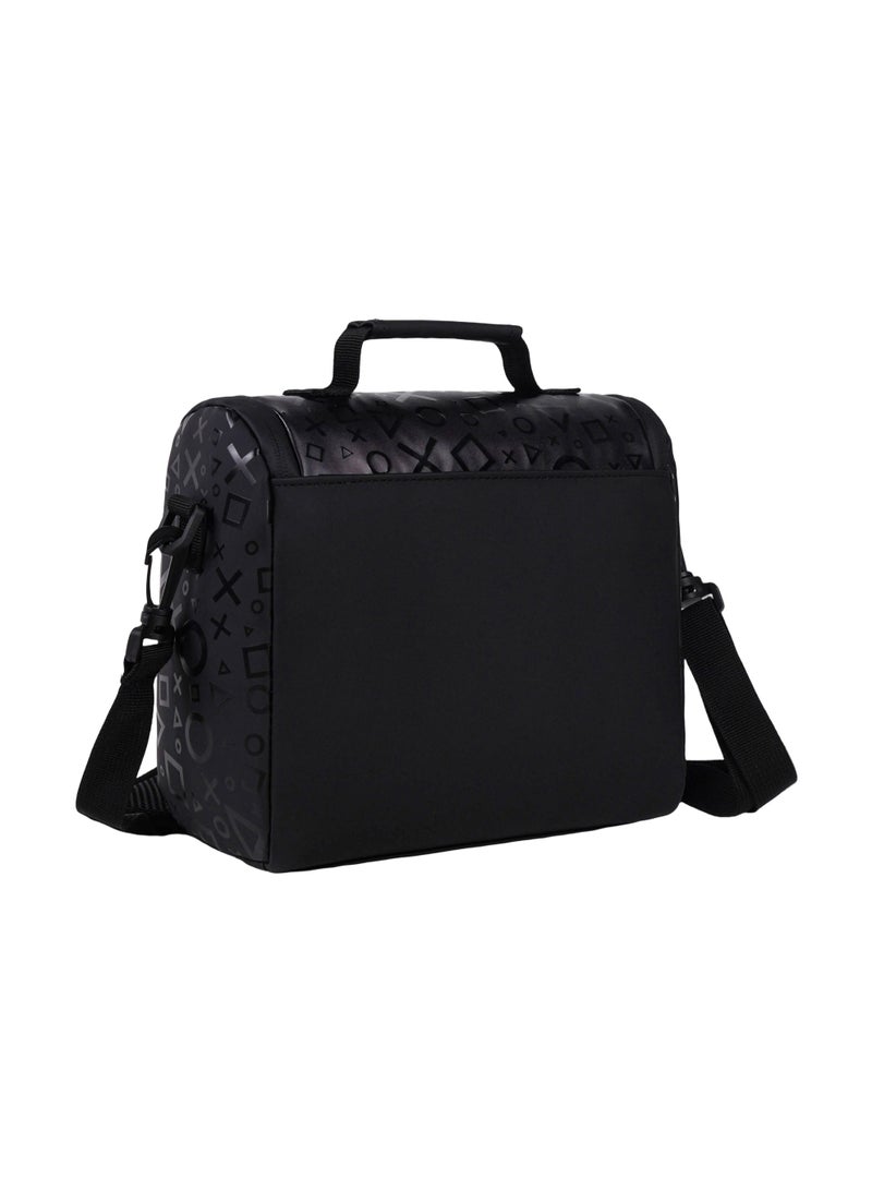 Sony PlayStation Premium Lunch Bag | PU Leather Insulated Lunch Tote | Gaming-Themed Lunch Bag with Shoulder Strap - Image 3