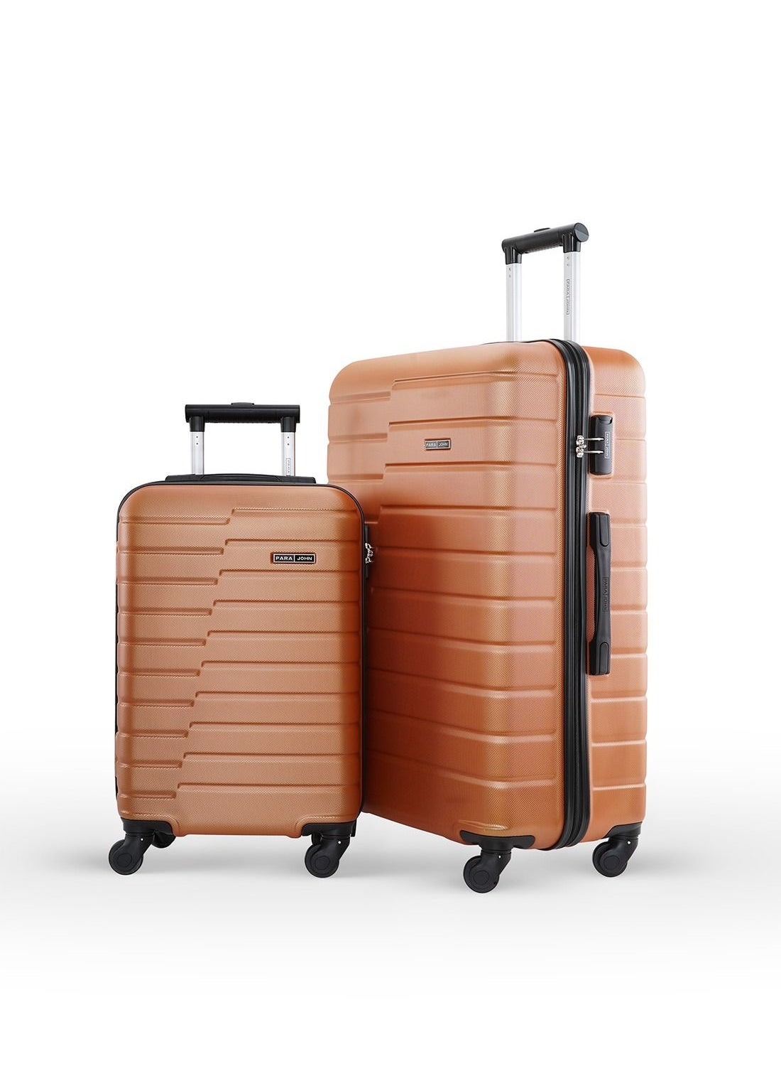 PARAJOHN Beta ABS Hardside Spinner Luggage Trolley Set Orange 