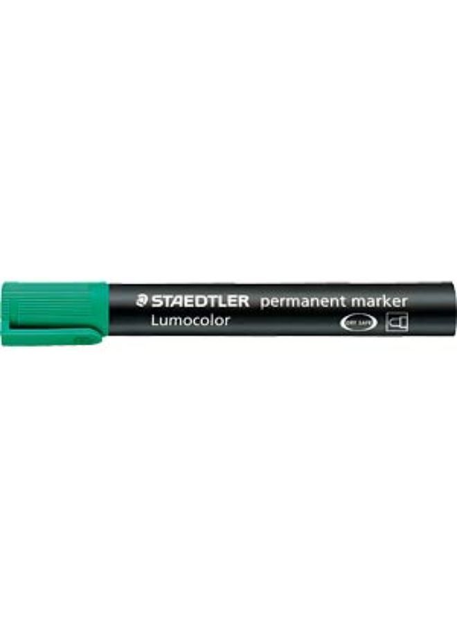 Staedtler Lumocolor Bullet Tip Permanent Marker, Green - Image 2
