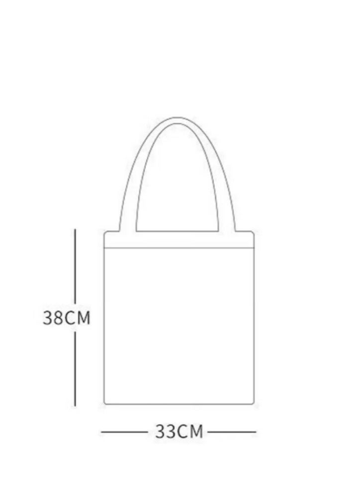 Sanrio Cartoon Sanrio cinnamon pattern canvas tote bag - Image 2