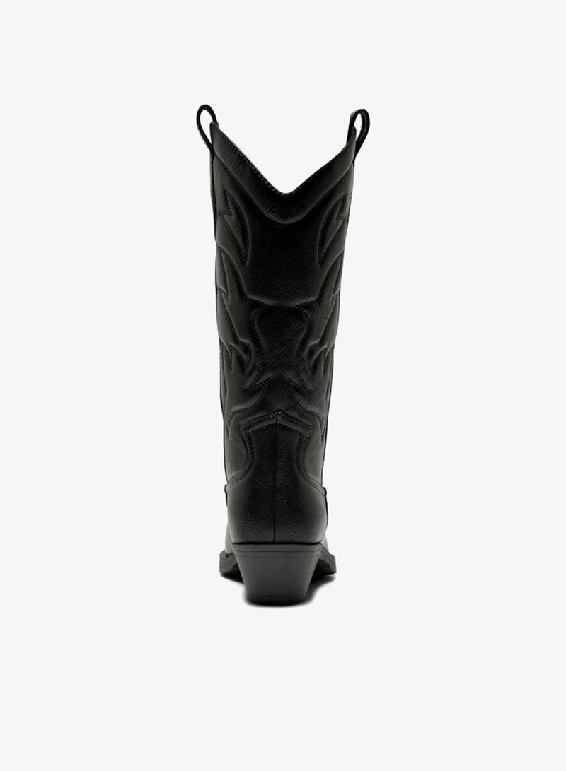 Only Bronco Cowboy Knee Boots