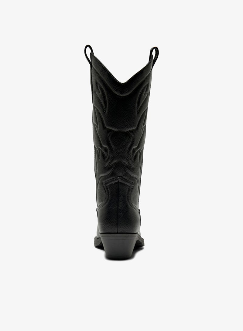 ONLY Bronco Cowboy Knee Boots - Image 2