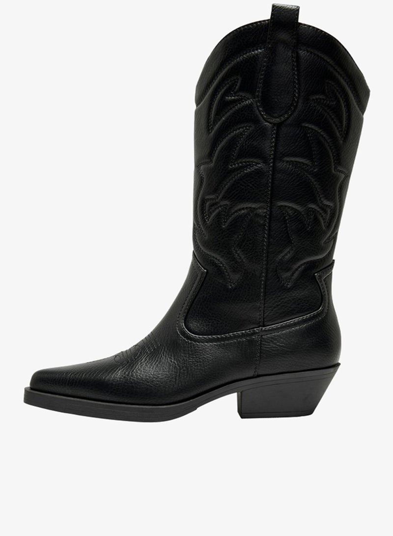 ONLY Bronco Cowboy Knee Boots - Image 1