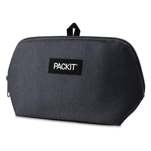 PackIt® Freezable Snack Bag, City Charcoal, Built with ECOFREEZE® Technology, Foldable, Reusable, Zip Closure, Designed For Keeping Snakcs Fresh On the Go, and Adults of all Ages - Image 3