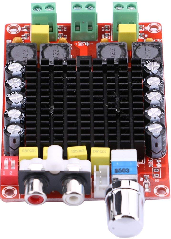 REES52 TDA7498 100W + 100W Dual Channel Class D Audio Amplifier Board, DC 24V Digital Stereo Power Amp Module for 8Ω Home Theater Subwoofer Computer Speaker Motorcycle - Image 5