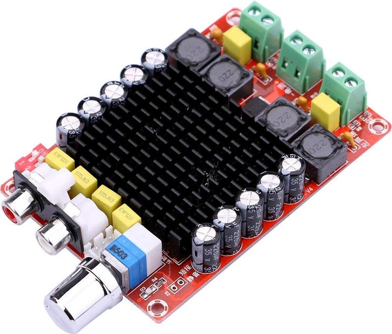 REES52 TDA7498 100W + 100W Dual Channel Class D Audio Amplifier Board, DC 24V Digital Stereo Power Amp Module for 8Ω Home Theater Subwoofer Computer Speaker Motorcycle - Image 2