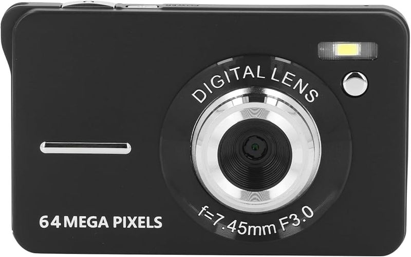 كاميرا رقمية بدقة 64 ميجابكسل بدقة 4K مع تكبير 18x ومضادة للاهتزاز وشاشة 2.8 بوصة وتركيز تلقائي، كاميرا محمولة هدية للأطفال والطلاب والمراهقين - Image 1