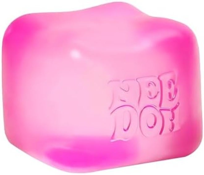 Glow in The Dark Sensory Cube Fidget Toy, Soft TPR Luminous Squeeze Block, Portable Stress Relief Hand Toy, Compact Decompression Cube, Safe Cute Desktop Play Toys for Kids and Adults - Image 2