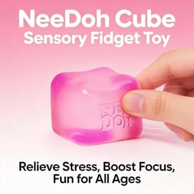 Glow in The Dark Sensory Cube Fidget Toy, Soft TPR Luminous Squeeze Block, Portable Stress Relief Hand Toy, Compact Decompression Cube, Safe Cute Desktop Play Toys for Kids and Adults - Image 4