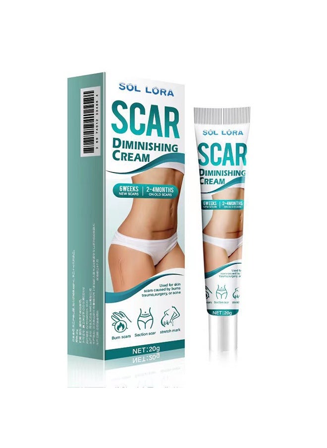 SOL LORA Scar Diminshing Cream - Skin Repair Creams Treatment Stretch Marks Acne Surgical Care 20g  - Image 5