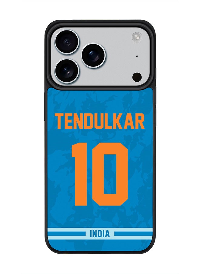 Stylizedd iPhone 17 Pro Case, [Compatible with MagSafe] Slim Magnetic cover Phone Case iPhone 17 Pro -India Sachin Tendulkar, Jersey No 10 - Image 1