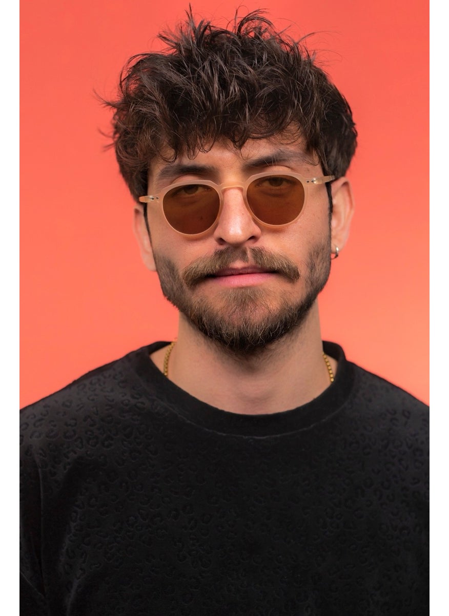 Focus On Wilson Matte Cream Unisex Sunglasses  - Image 5