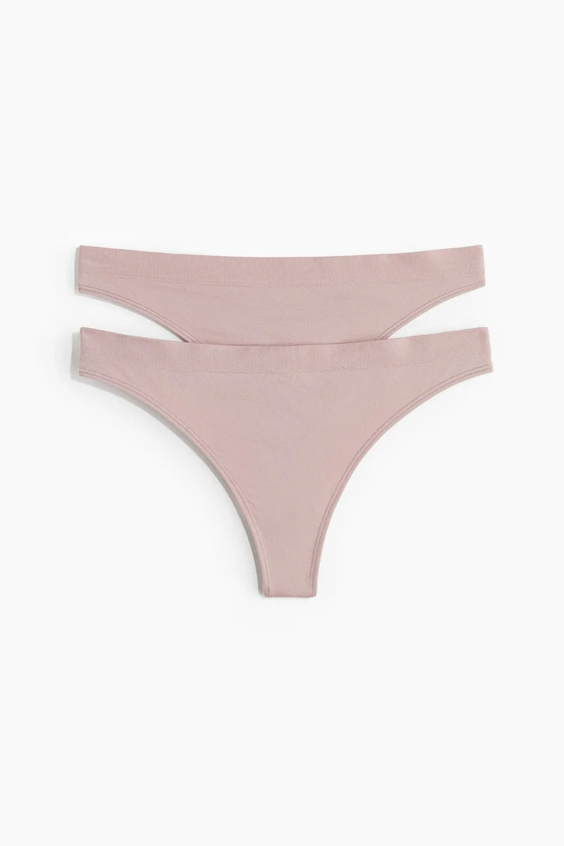 H&M 2-pack seamless thong briefs
