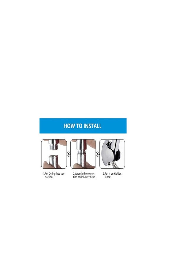 PROMASS Handheld Shower Head Set With Hose And Shower Head Holder - Image 4