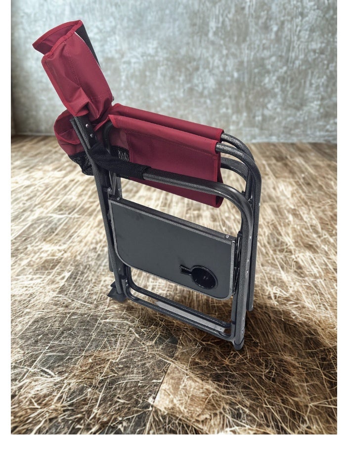 سمارت هوم كرسي قابل للطي مع مسند زراع وطاولة جانبية ، مقعد رحلات ،كرسي رياضي، كرسي خارجي وكرسي حديقة - Image 5