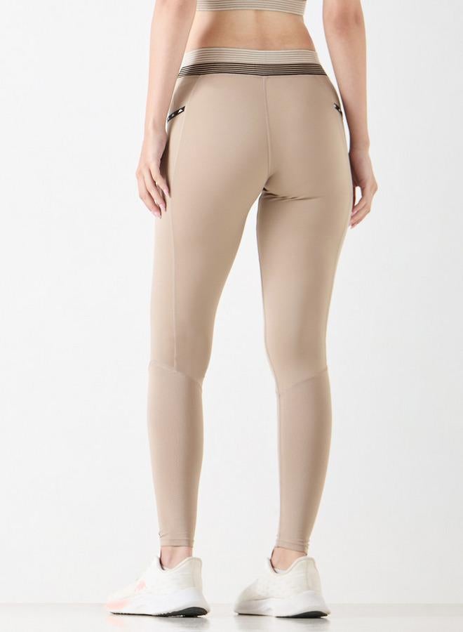 كابا بنطلون ليقنز سادة بخصر مطّاطي وجيوب من كابا - Image 3