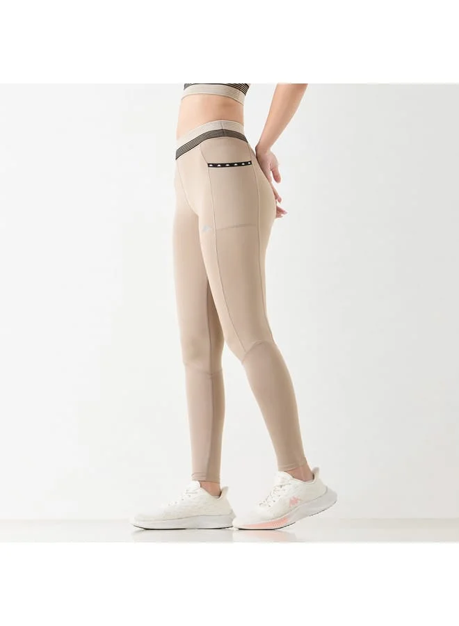 Kappa Kappa Leggings with Elasticated Waistband and Pocket