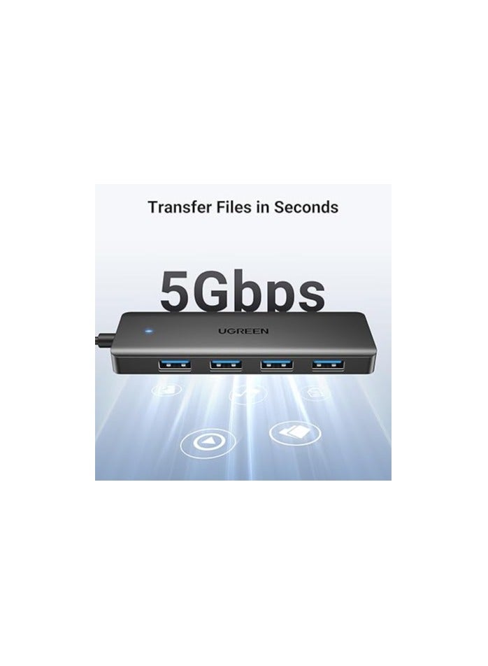 Ugreen USB 3.0 Hub, 4 Ports USB A Splitter Ultra-Slim USB Expander for Mouse, Keyboard, Flash Drive, U Disk, Printer Compatible with Laptop, Desktop PC, Xbox, PS5, and More - Image 3