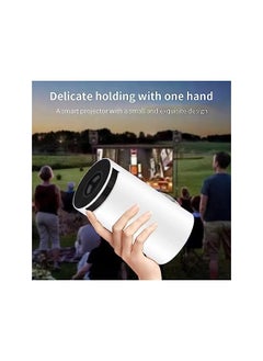 DUSALA 40''-130'' Smart Mini Projector 4K 5G WIFI, Big Screen Experience with Premium 360 Sound, 5.0 Bluetooth Movie Projector Compatible With Android/iOS/Windows/TV Stick/HDMI/USB/Audio 3.5 white  - Image 3